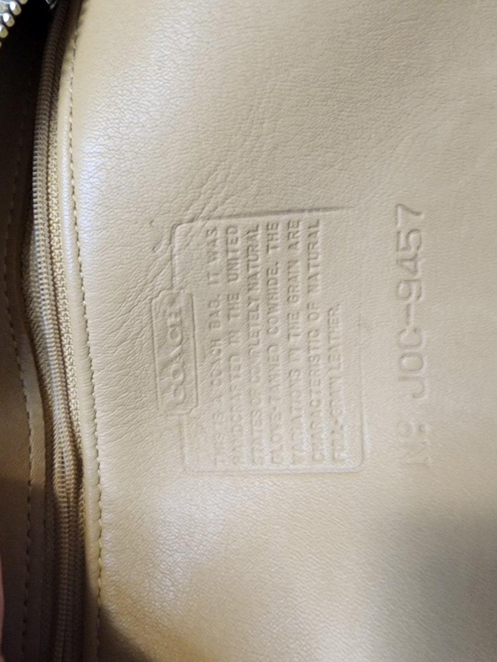 Coach Vintage Chelsea Slim Tan Leather Crossbody - Picture 4 of 11